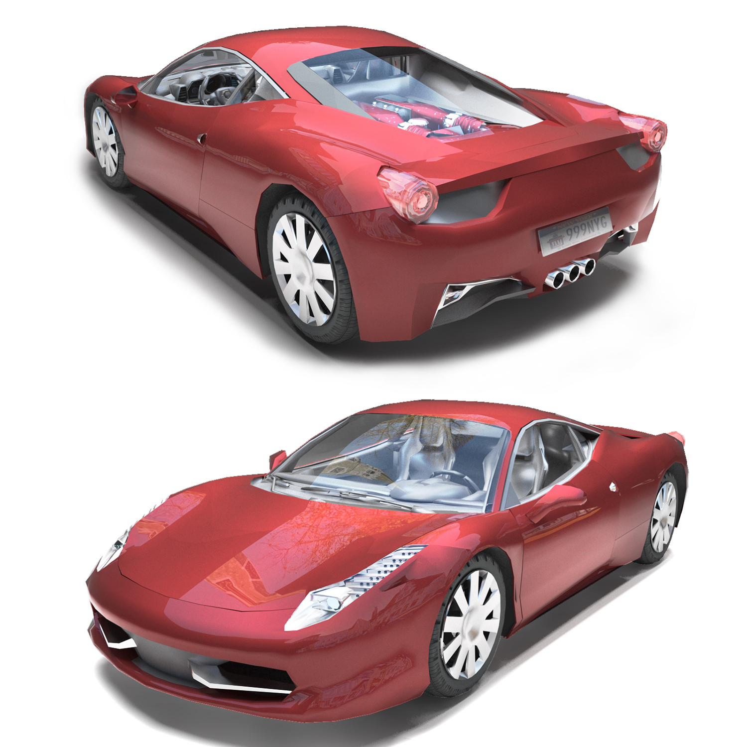 Красный автомобиль