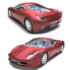 Красный автомобиль