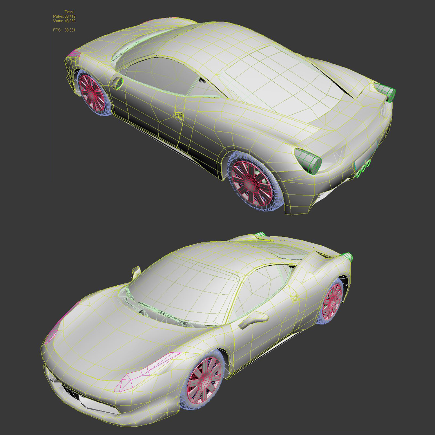 Красный автомобиль